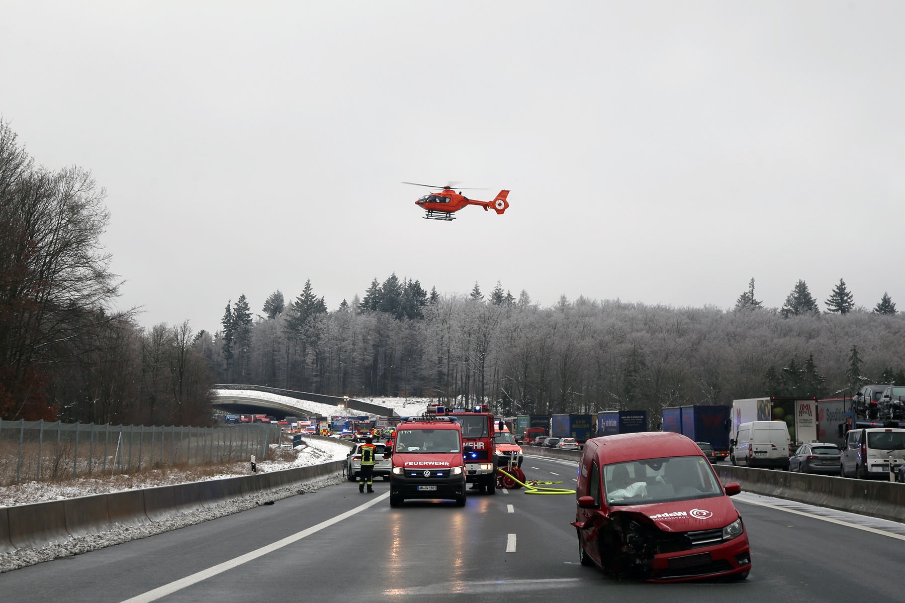 Unfall A3 Aschaffenburg
